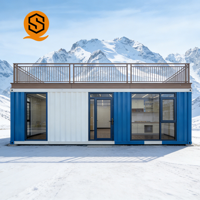 Prefabricated Container Vacation Homes Compact Two-Bedroom Mountain Villas Temporary Accommodations for Tourist Attractions
