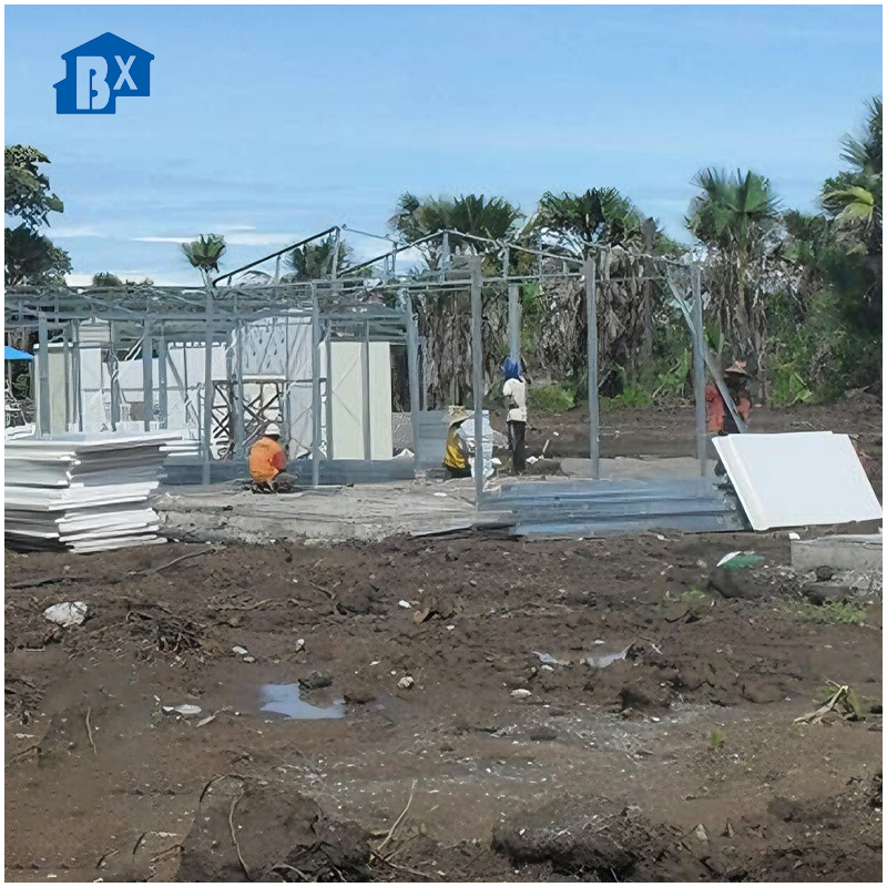 Durable Prefab Steel Structure for Temporary Housing Solutions Compact and Sturdy Steel Structure for Efficient Temporary Housing