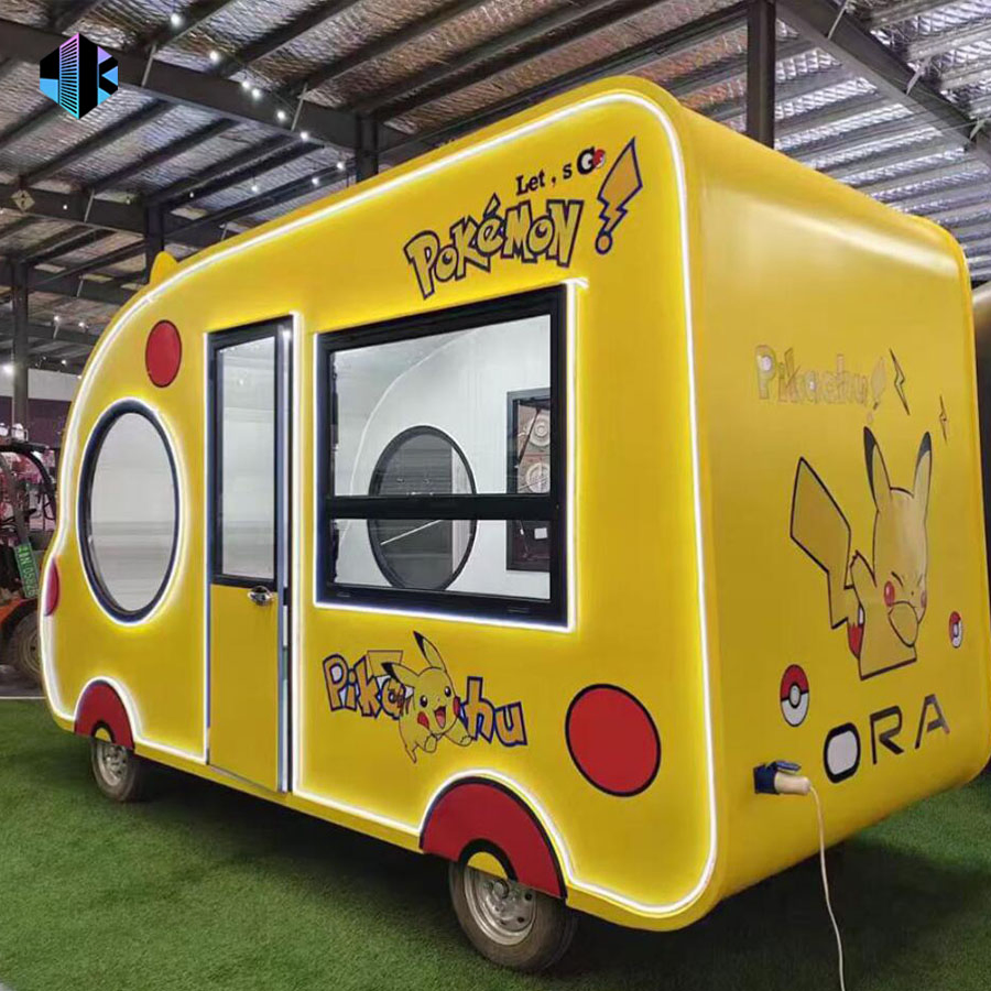 Personalized Weather Resistant Lightweight Dining Car for Ice Cream