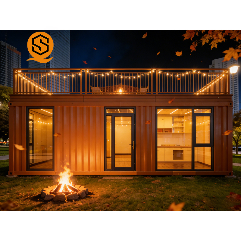 Prefabricated Container Vacation Homes Compact Two-Bedroom Mountain Villas Temporary Accommodations for Tourist Attractions