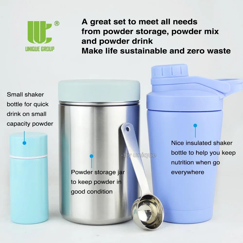 Powder Container Jar Packaging Canister Supplement Tin Storage Collagen