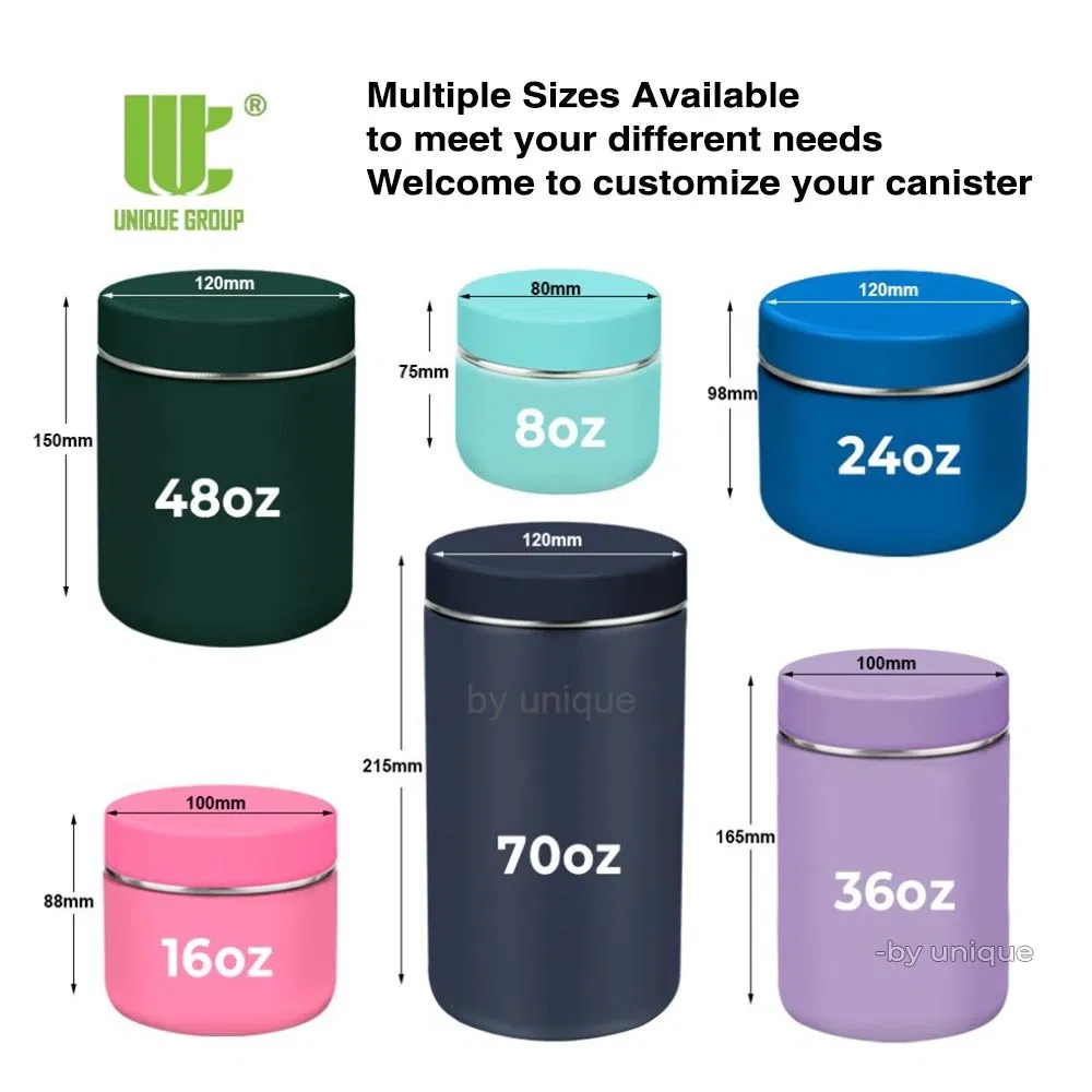 Powder Container Jar Packaging Canister Supplement Tin Storage Collagen