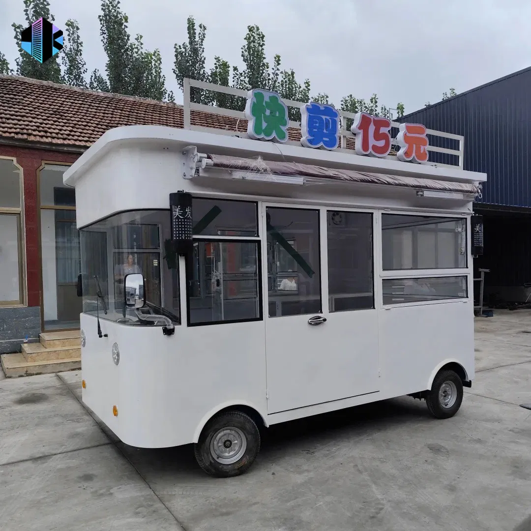 Mobile Food Trucks Snack Food, French Fries, Coffee and Hamburger Trailer