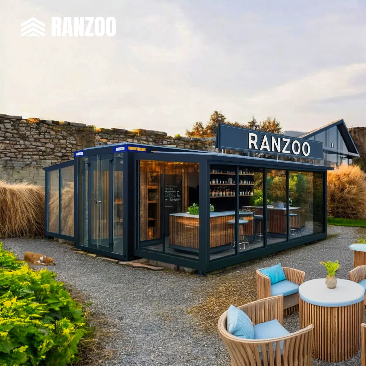 Ranzoo Expandable Container Shop for Retail Spaces with Free Design