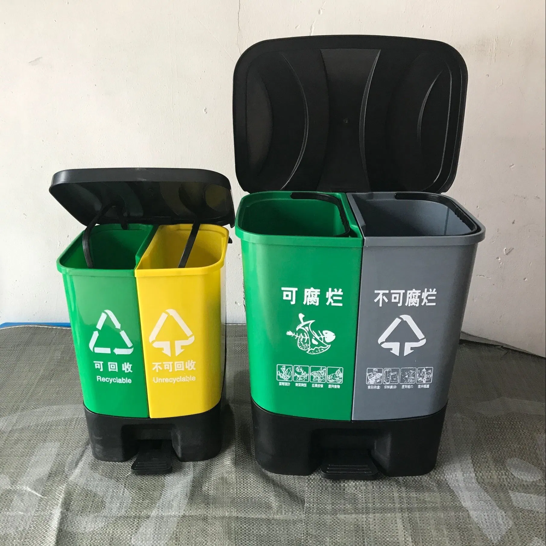 Public Area Plastic Rubbish Container Bin Products