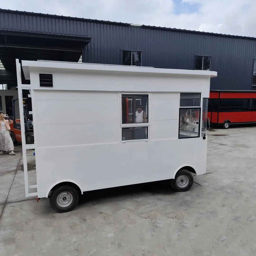 Mobile Food Trucks Snack Food, French Fries, Coffee and Hamburger Trailer