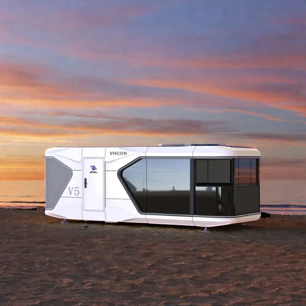 Good Sale Luxury Vacation Apartment with Balcony Living Prefabricated Capsule Homes Smart Technology Integration Mobile Home
