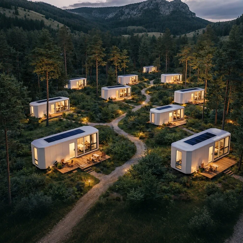 Prefabricated Capsule Cabin Modular Accommodation System for Resort Builders Seeking Reduced Project Completion Time