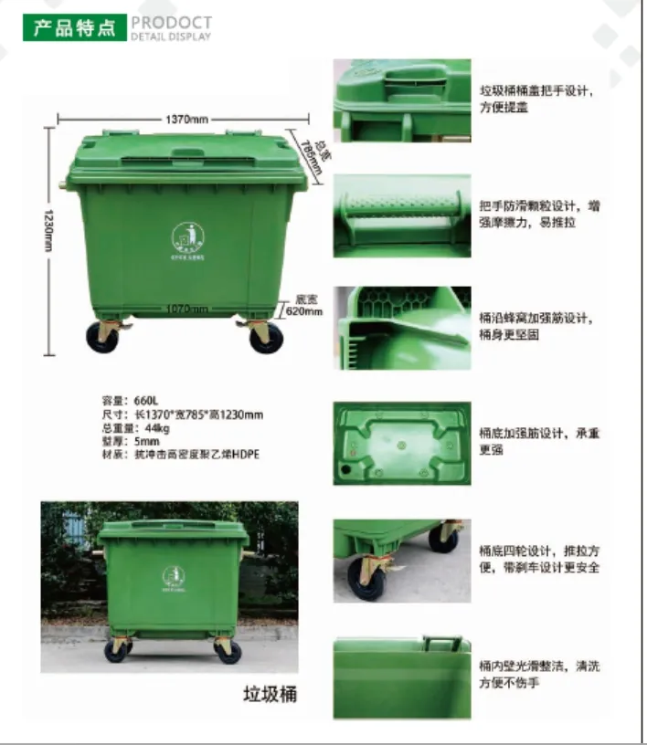Plastic Rubbish Container 1
