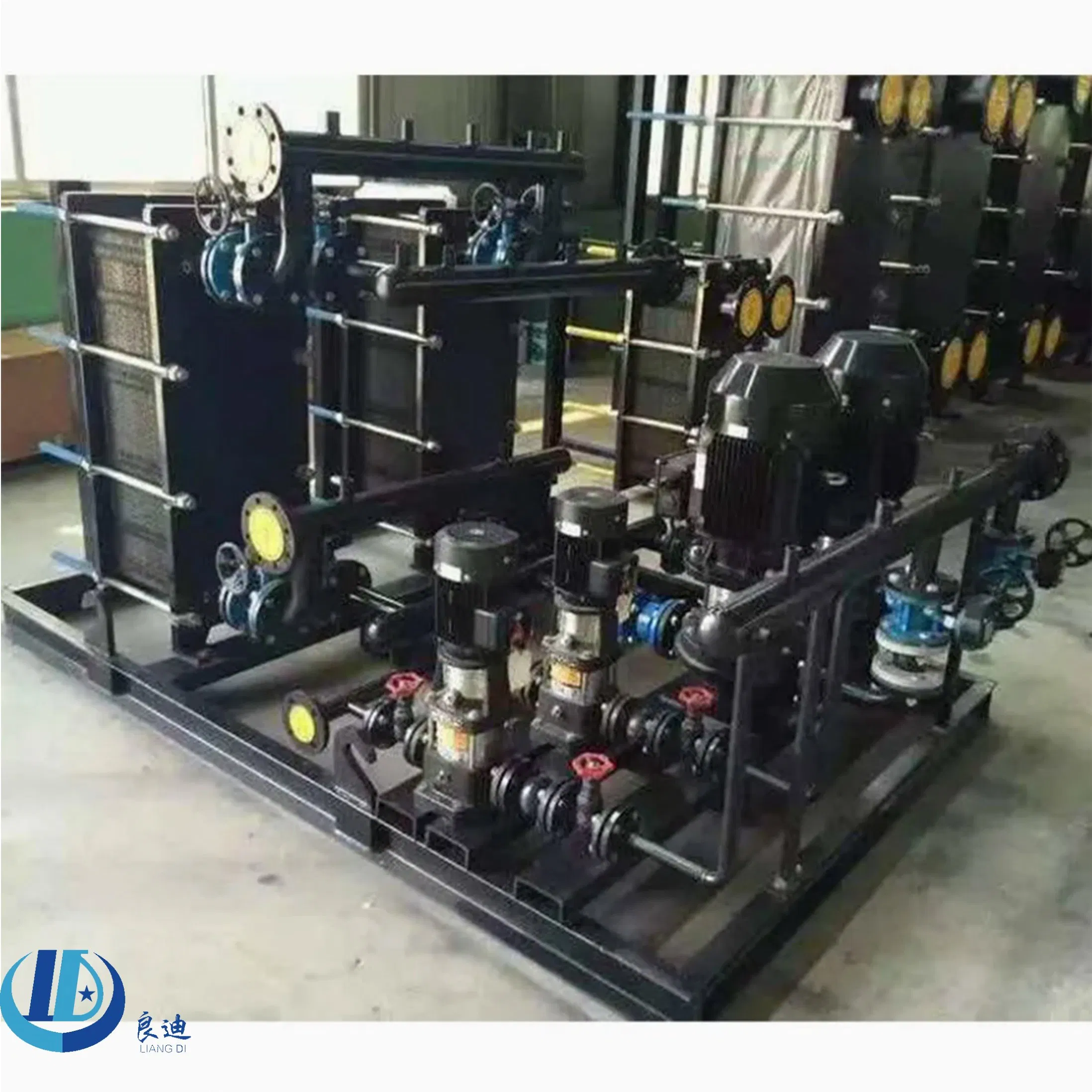 Modular Plate for Expandable Hotel Heating with Combined Components Easy Capacity Upgrade Plate Heat Exchanger Unit