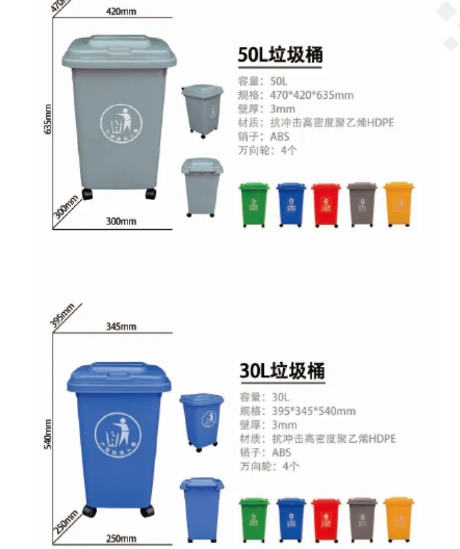 Plastic Rubbish Container 6