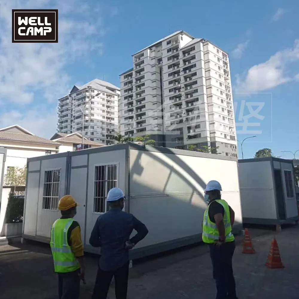 Factory Steel Structure 20FT Portable Container Home Space Saving Folding Emergency Housing