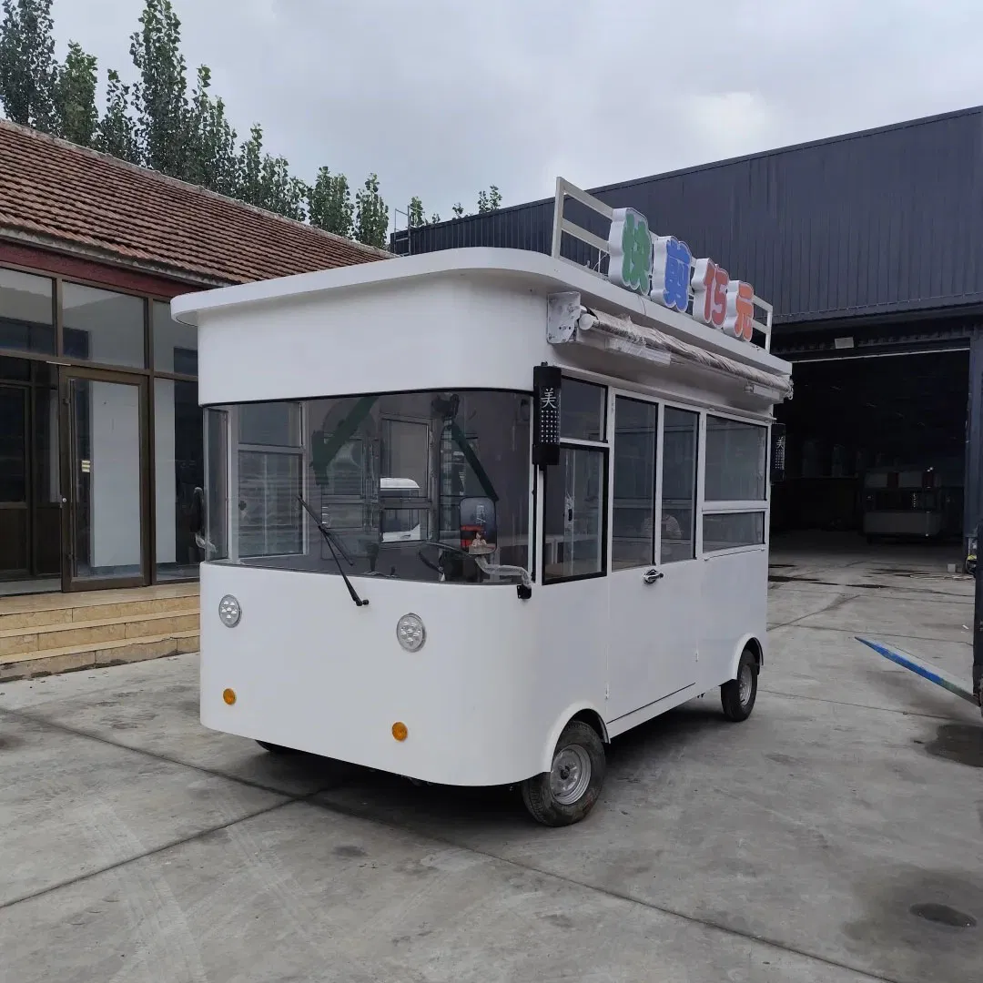 Mobile Food Trucks Snack Food, French Fries, Coffee and Hamburger Trailer