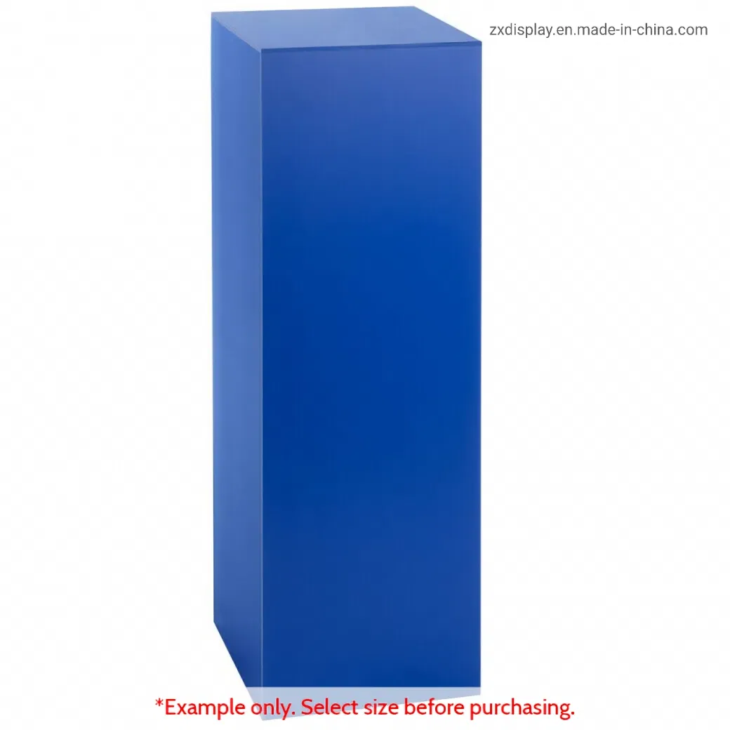 Economy Shop Acrylic Display Pedestals Colored Plexi Exhibition Plinths