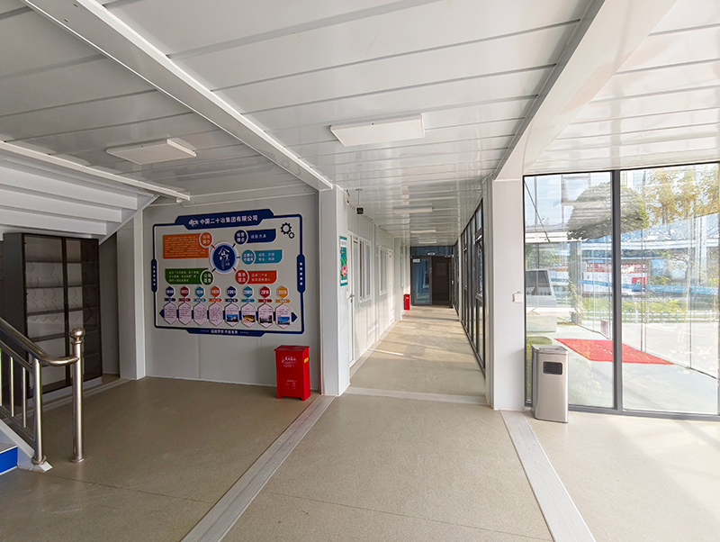 Container Modular Shelters Prefab on-Site Container Office Building