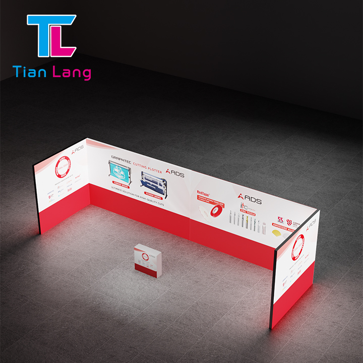 PVC Exhibition Show Tianlang Handbag 100*100cm/3.28*3.28FT China Booth Light Box