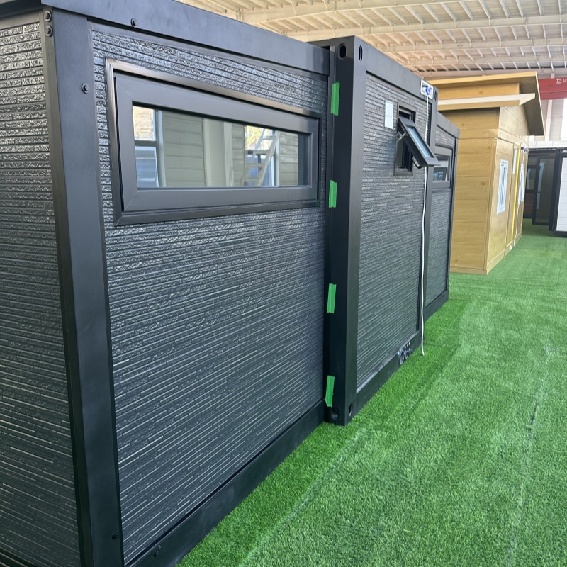 Steel Modular Building with Large Windows for Office and Restroom