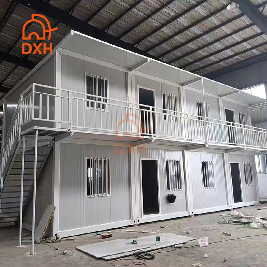 Double-Layer Fast Install Coffee Shop Mining Camp Temporary Office Dormitory Prefabricated Container