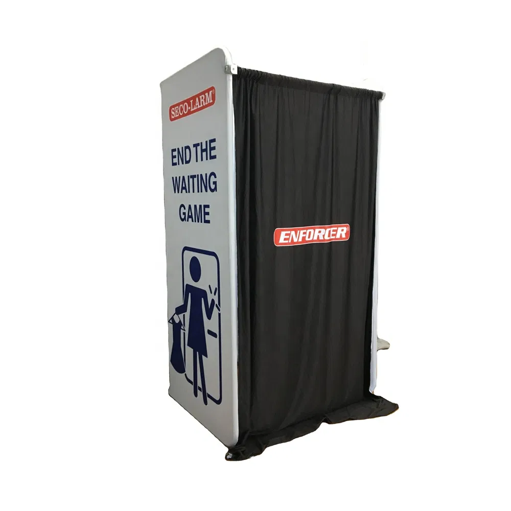 Popular Exhibition Portable Detachable Easy to Install Tension with Fabric Curtain Fitting Changing Room