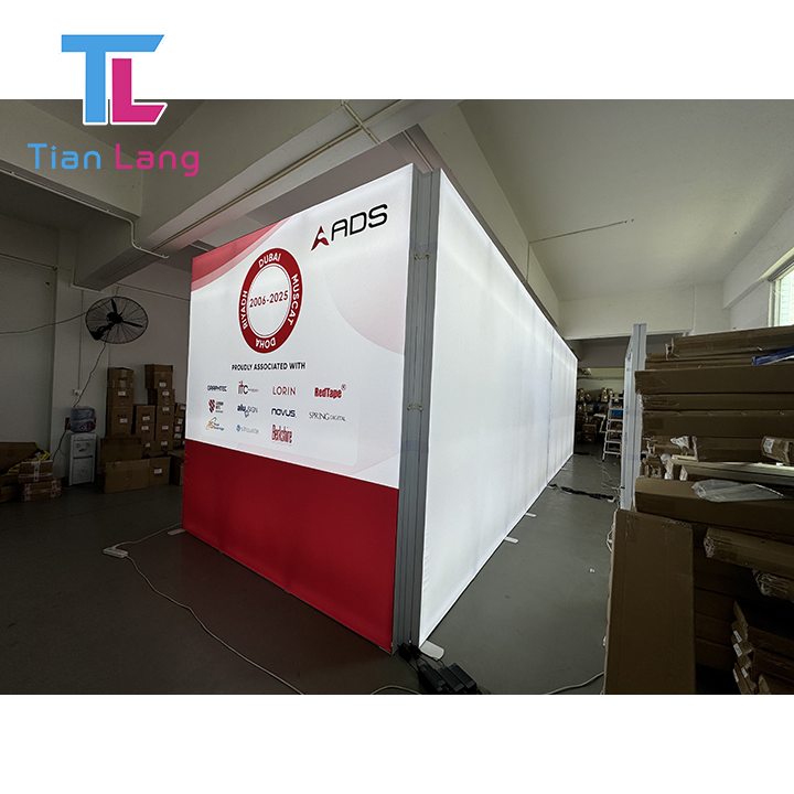 PVC Exhibition Show Tianlang Handbag 100*100cm/3.28*3.28FT China Booth Light Box