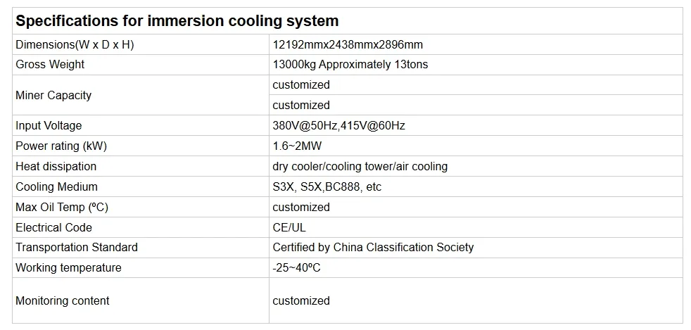 Immersion Tank Overview