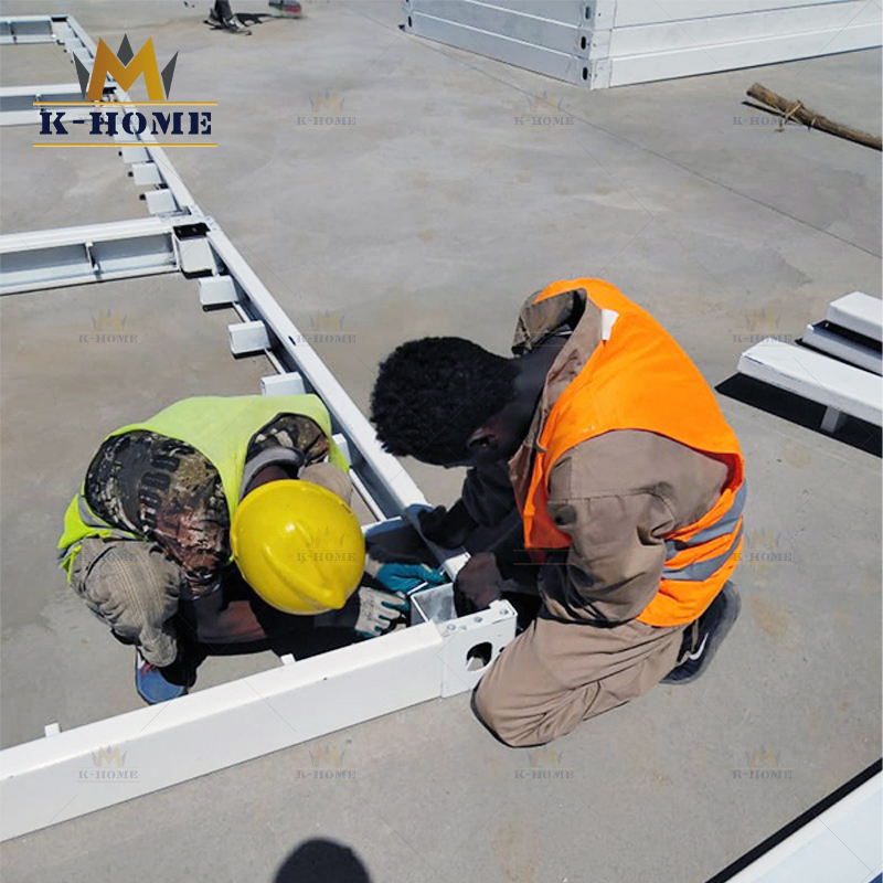 Sandwich Panel Cabin Container House Temporary Construction Site Camp