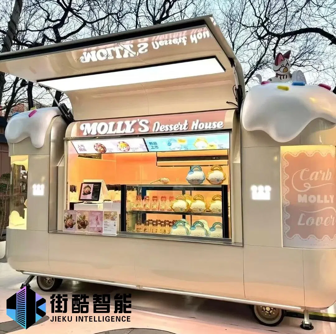 Customized Commercial Street Mobile Coffee Hot Dog Fast Food Carts Trailers Manufacturer