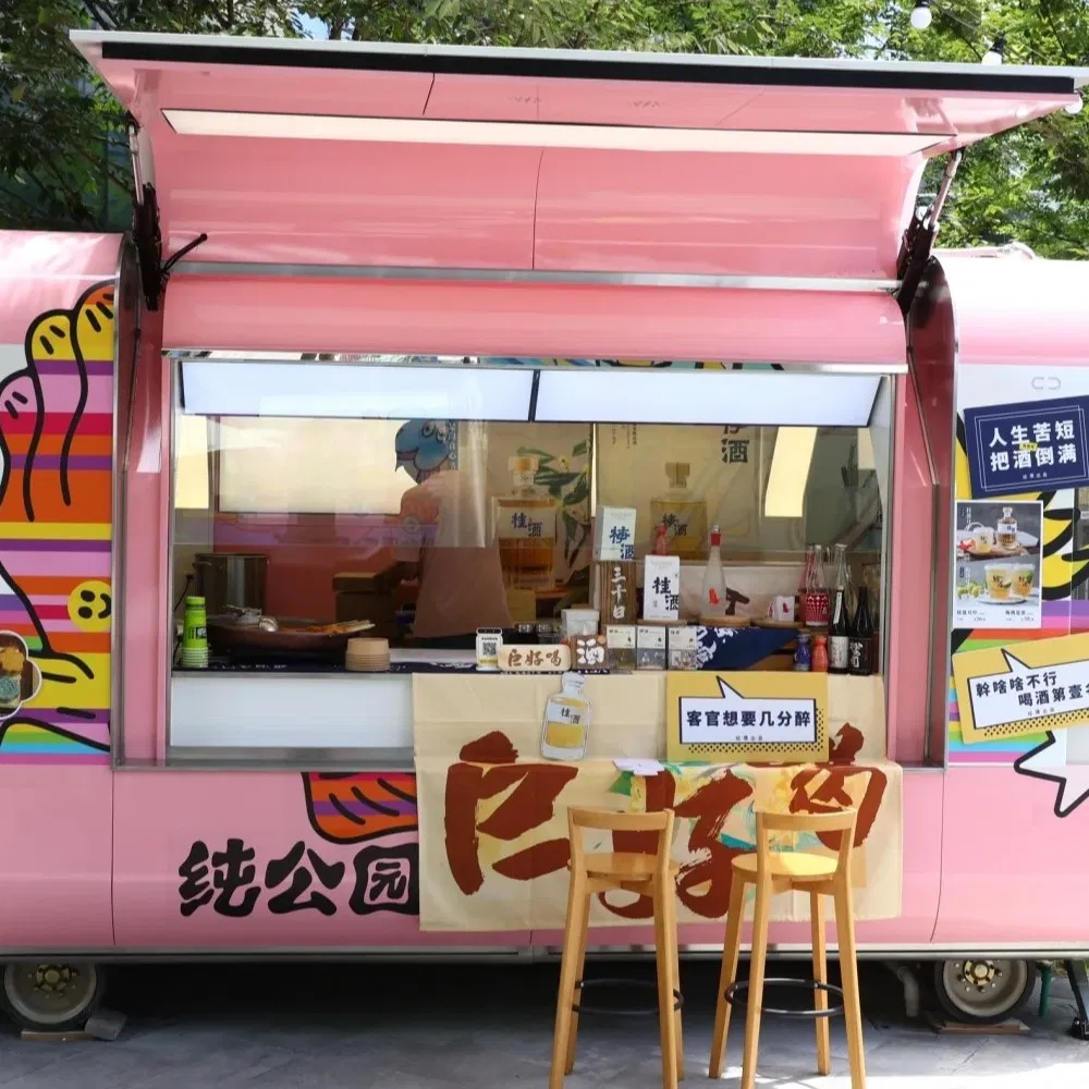 Business Street Prefabricated Mobile Food Trailer Hot Selling Container Food Truck