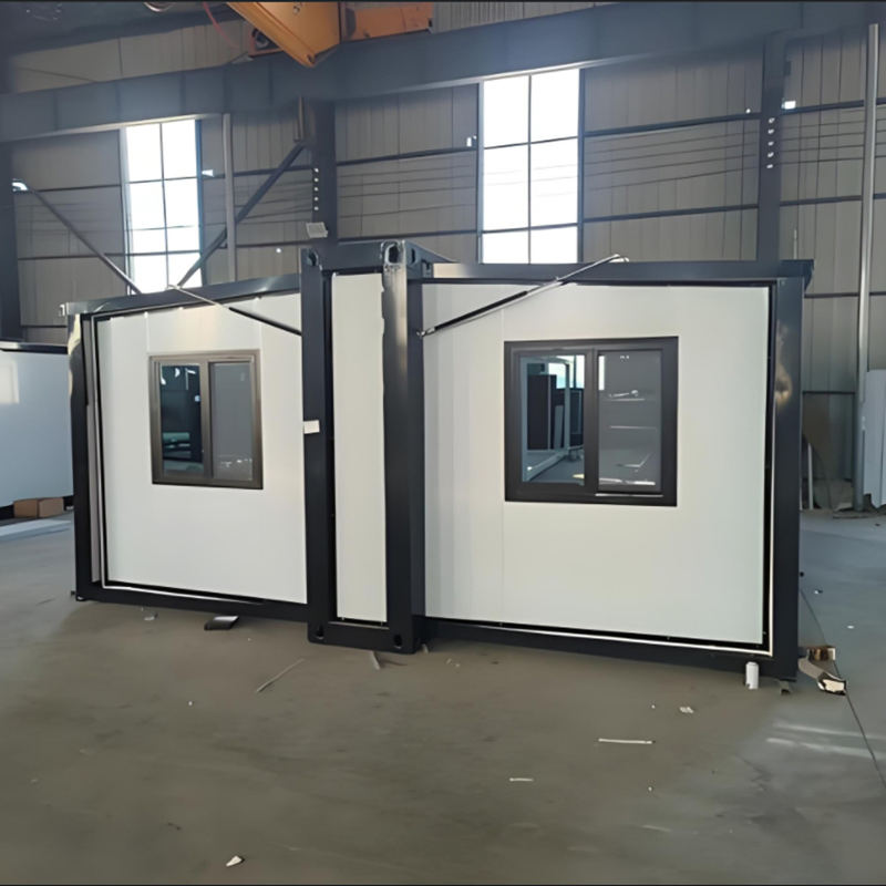 Smart Living Container Unit with Solar Panel and Voice Control System