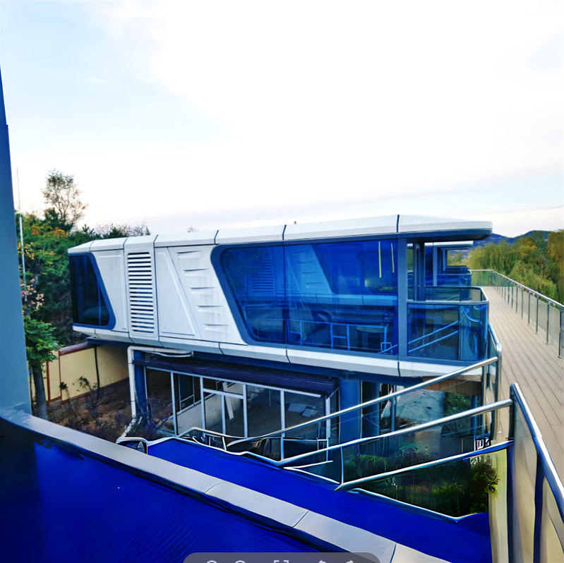 Backyard Space Capsule House Pod Cabin Mobile Home Mini Portable Prefab Smart House Space Capsule Home Guest Room