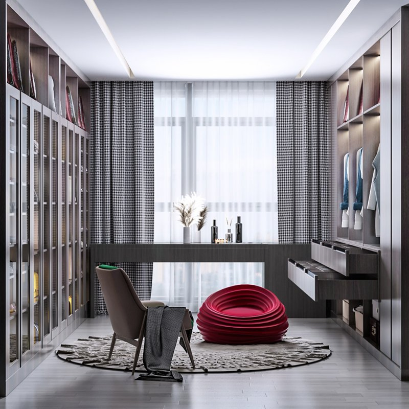 Home Folding Portable Glass Door Bedroom Wardrobe Hotel Furniture Sliding Door Paint Free Board Large Metal Portabie Wardrobe Closet System with Dressing