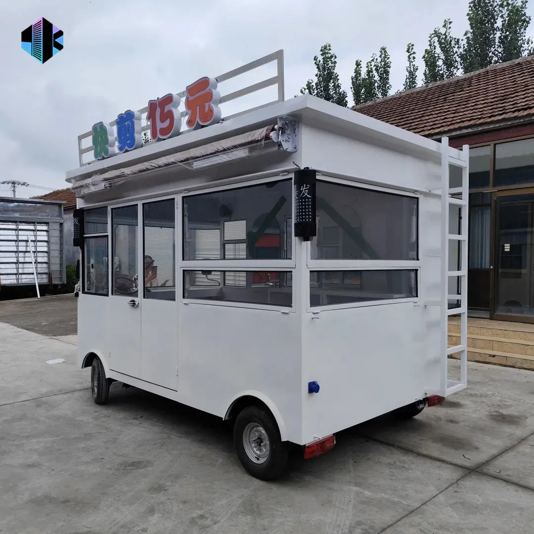 Mobile Food Trucks Snack Food, French Fries, Coffee and Hamburger Trailer