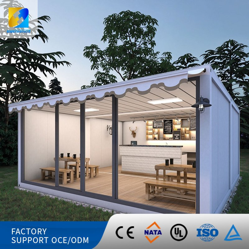 Modular Prefabricated Shipping Containers for Commercial Street Homes, Offices, and Retail Spaces