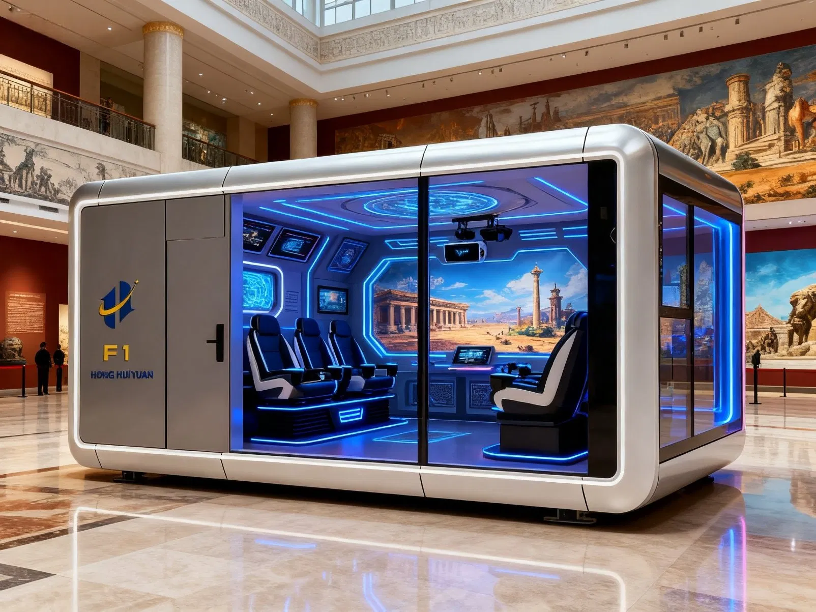 Modular Capsule House for Co-Working Spaces with Soundproof Partitions