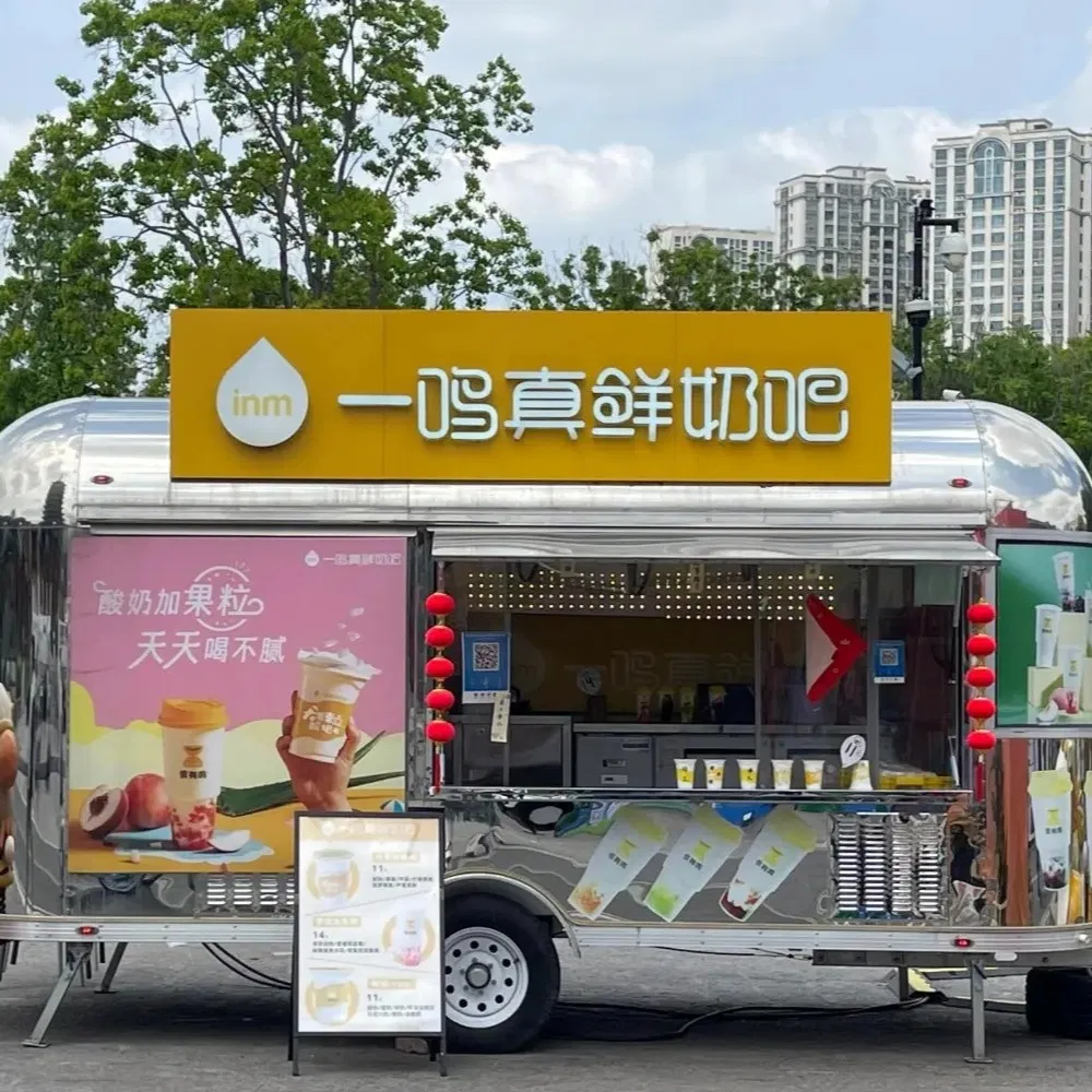 Customized Mobile Food Trailer Pizza Prefabricated Coffee Cart Food Truck