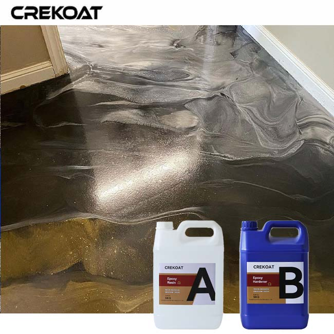 Pre-Tinted Speckled Color Mica Powder Metallic Flooring System