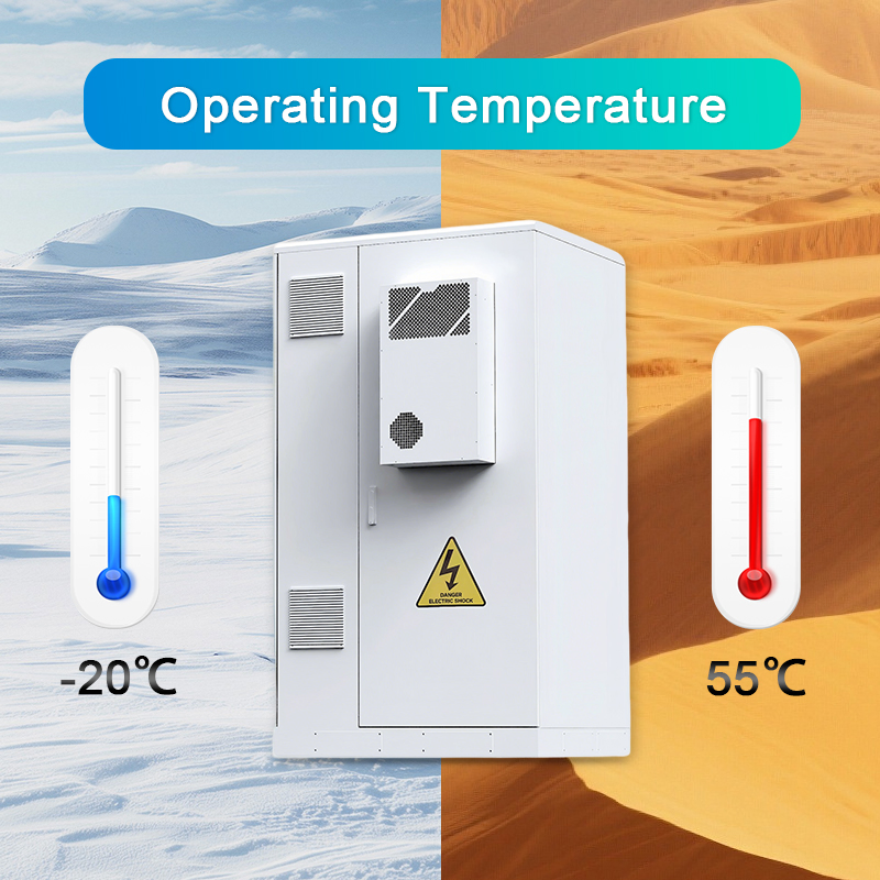 High Capacity All in One Inverter Ess Energy Storage Integrated Cabinet 51.2V 200ah 10.24kwh Battery Cabinet for Solar System