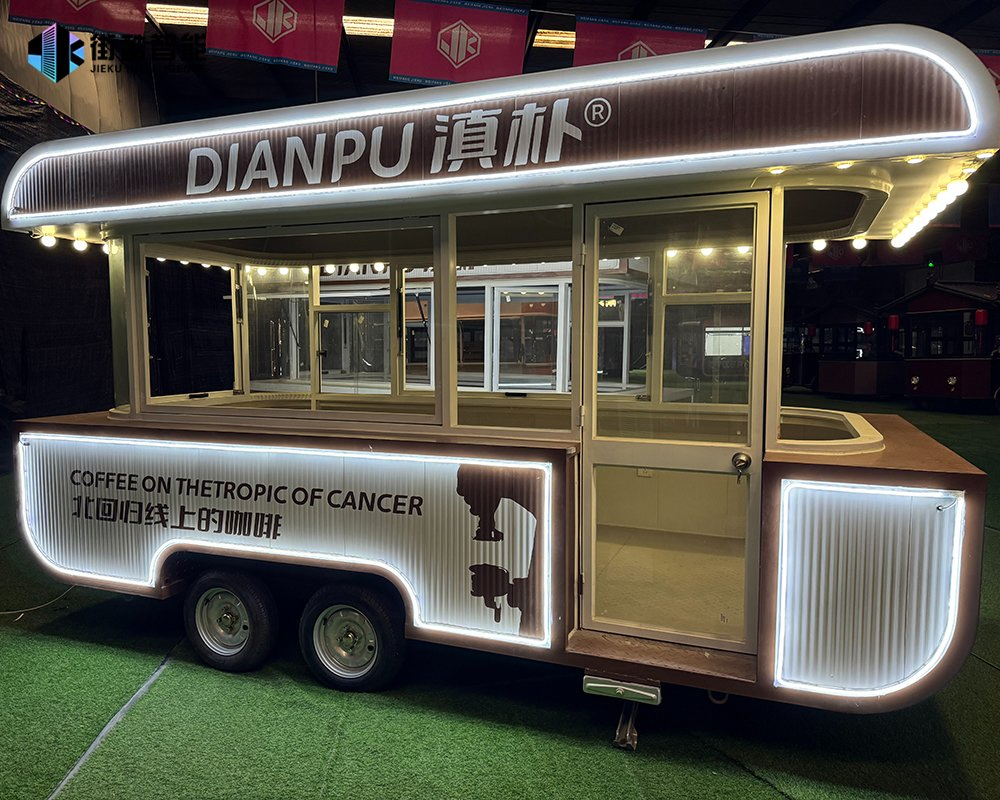 Practical Mobile Weatherproof Modular Dining Car Suitable for Outdoor Events