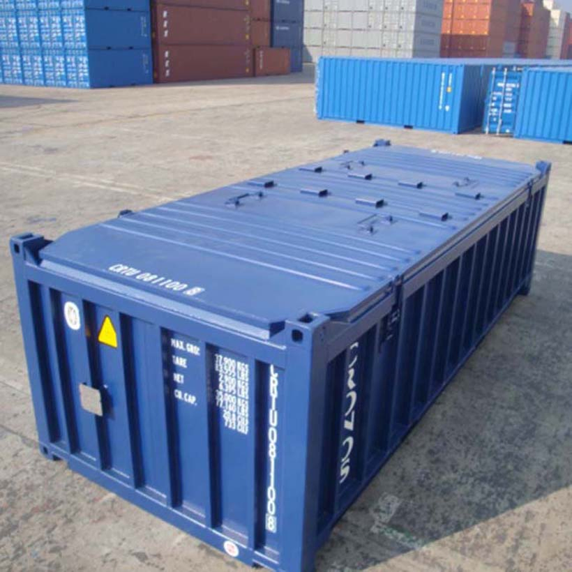 Half Height Container Steel Lid Cover 6mm Steel Floor 20 Feet Open Top Shipping Container for Mining