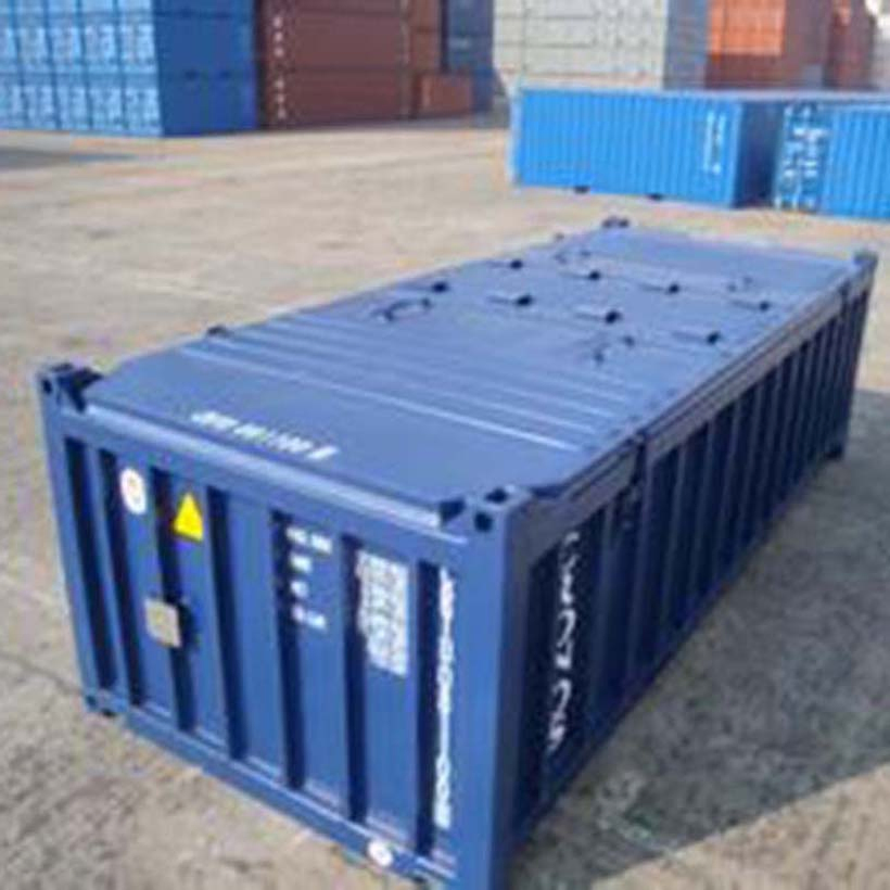 Half Height Container Steel Lid Cover 6mm Steel Floor 20 Feet Open Top Shipping Container for Mining