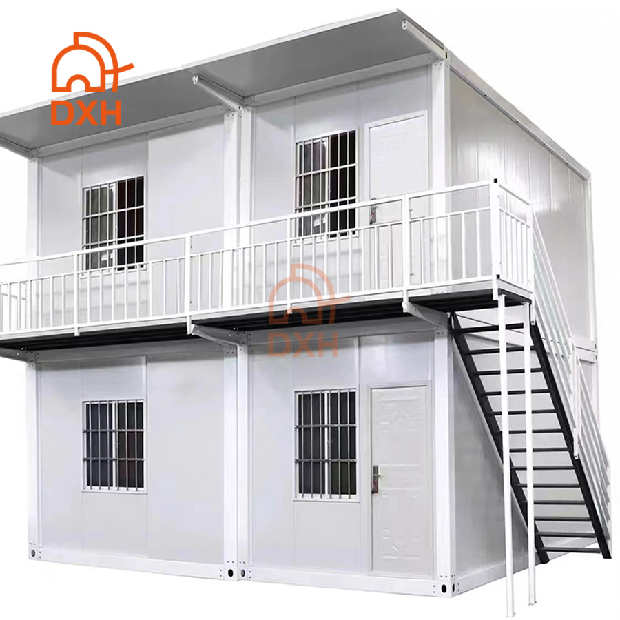 Double-Layer Fast Install Coffee Shop Mining Camp Temporary Office Dormitory Prefabricated Container
