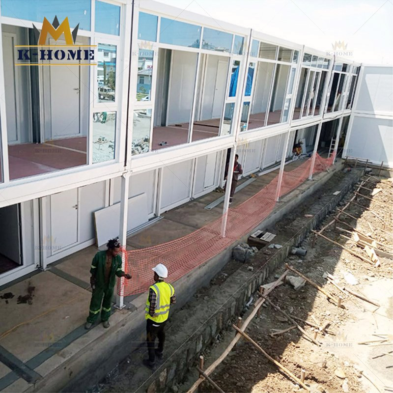 Sandwich Panel Cabin Container House Temporary Construction Site Camp