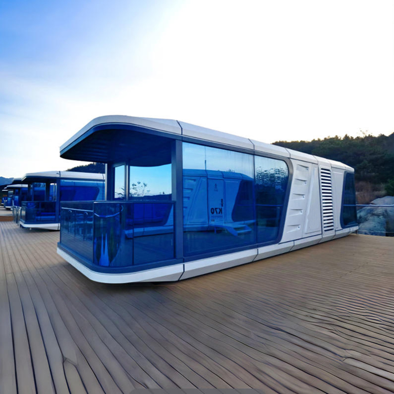 Backyard Space Capsule House Pod Cabin Mobile Home Mini Portable Prefab Smart House Space Capsule Home Guest Room