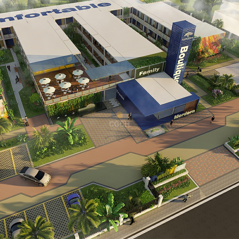 Standard Thickness Container Shop - Portable Office Building Solutions, Guangdong