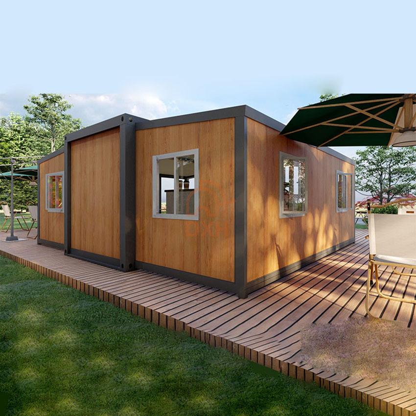 Dxh Luxury Wholsaler Price Coffee Shop Restaurant Camping Hospital Dormitory Store Vacation Hotel 10FT 30FT Villa Expandable Container Prefabricated Home