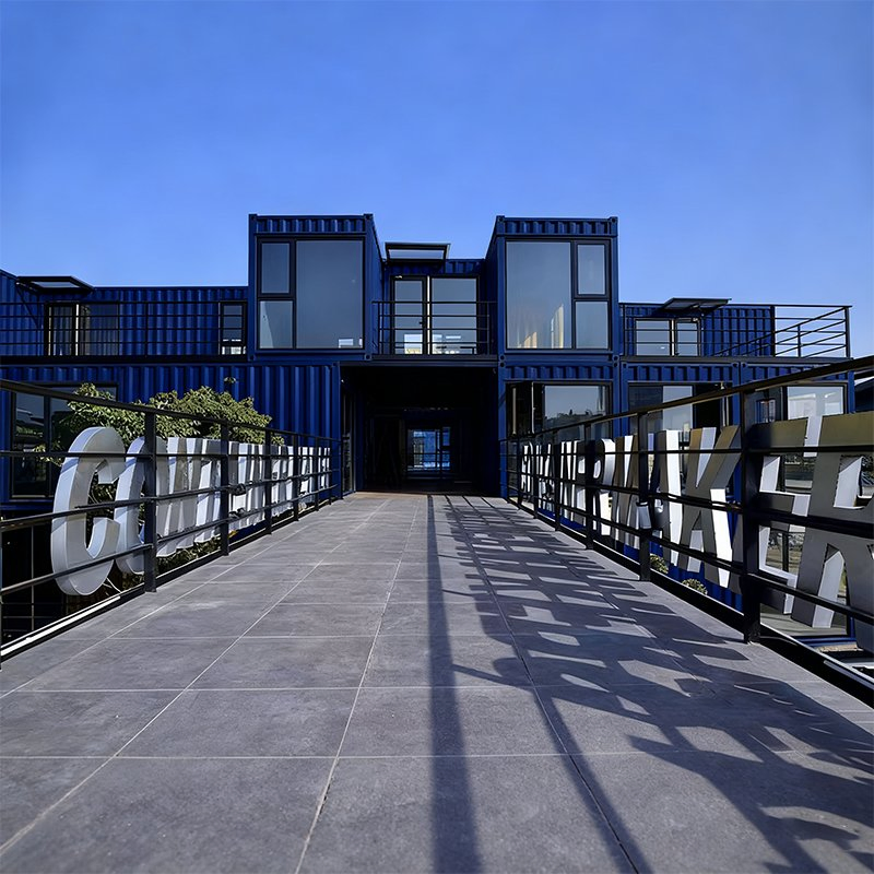 Versatile Custom Container-Structured Houses for Coffee Bars &amp; Breakfast Stores