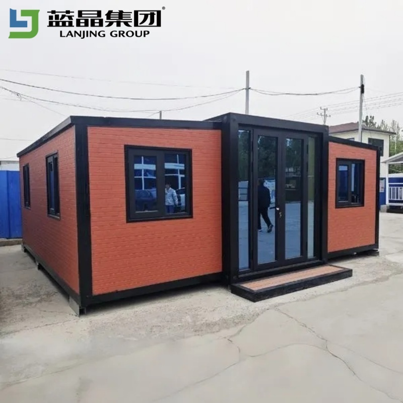 20FT/40FT Luxury Folding Shipping Prefabricated Steel Container House Hotel Office Portable Mobile Modular Tiny Living Prefab/Expandable Transportable Building