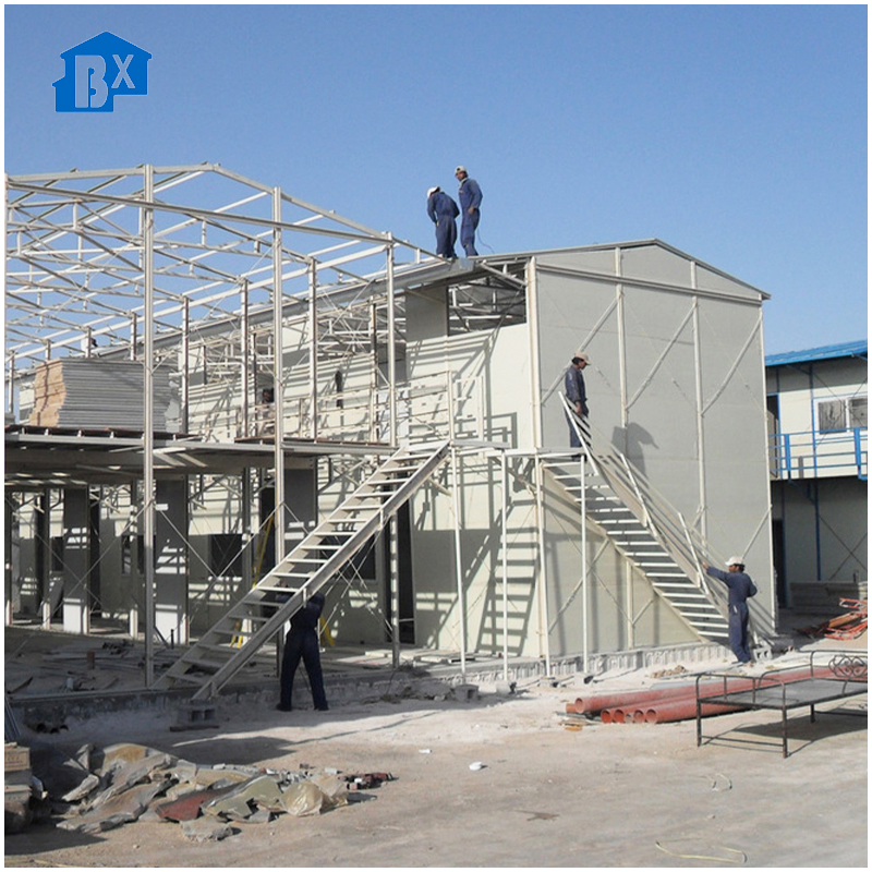Steel Structure Temporary Dormitory for Fast and Efficient Accommodation Durable Temporary Accommodation Dormitory with Steel Frame Construction