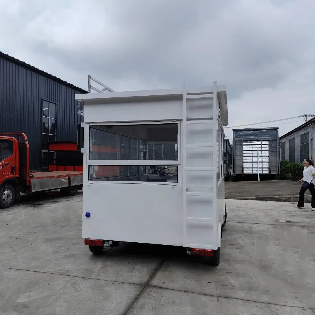 Mobile Food Trucks Snack Food, French Fries, Coffee and Hamburger Trailer