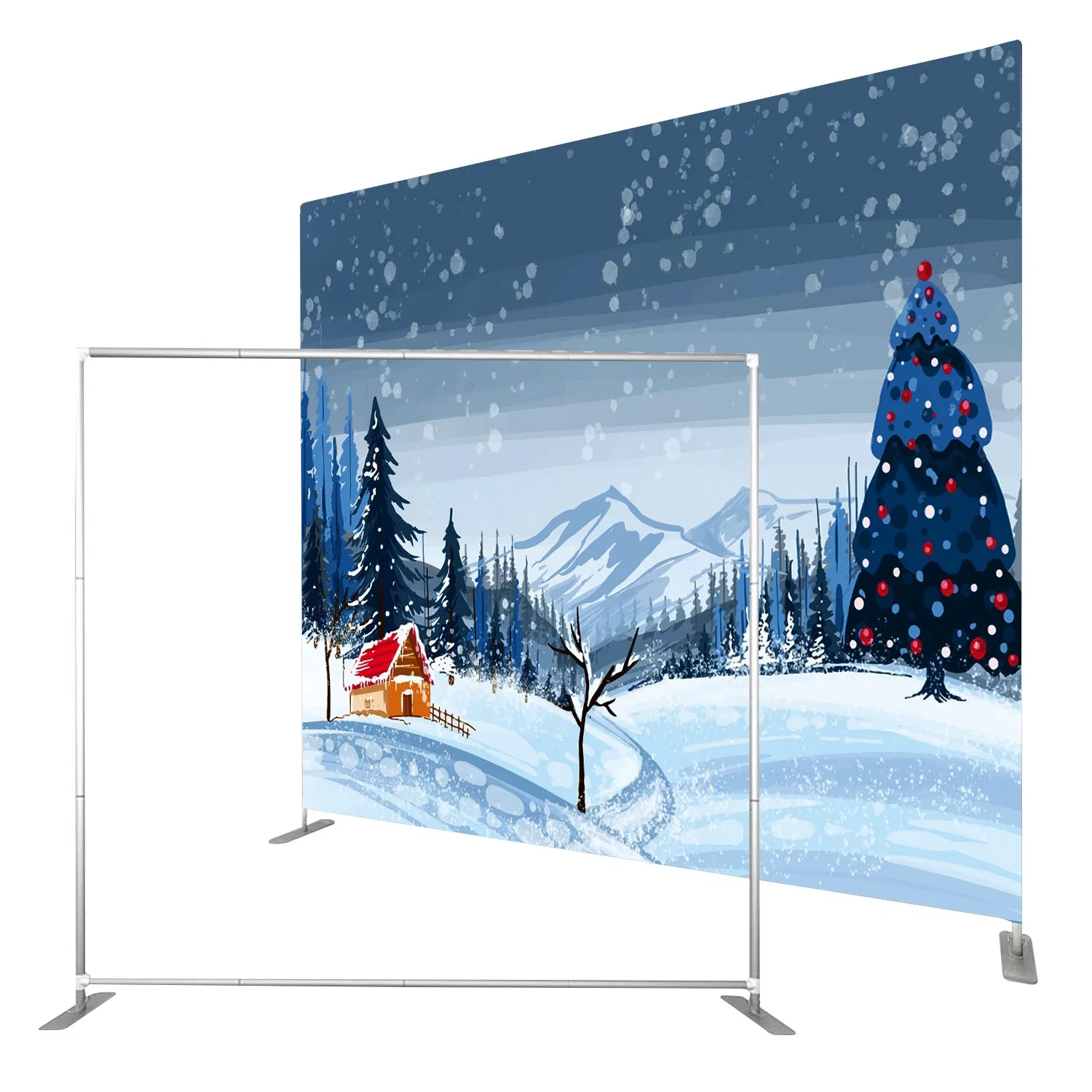Portable Profile Aluminum Tube Banner Custom Print Exhibition Equipment Display Stands